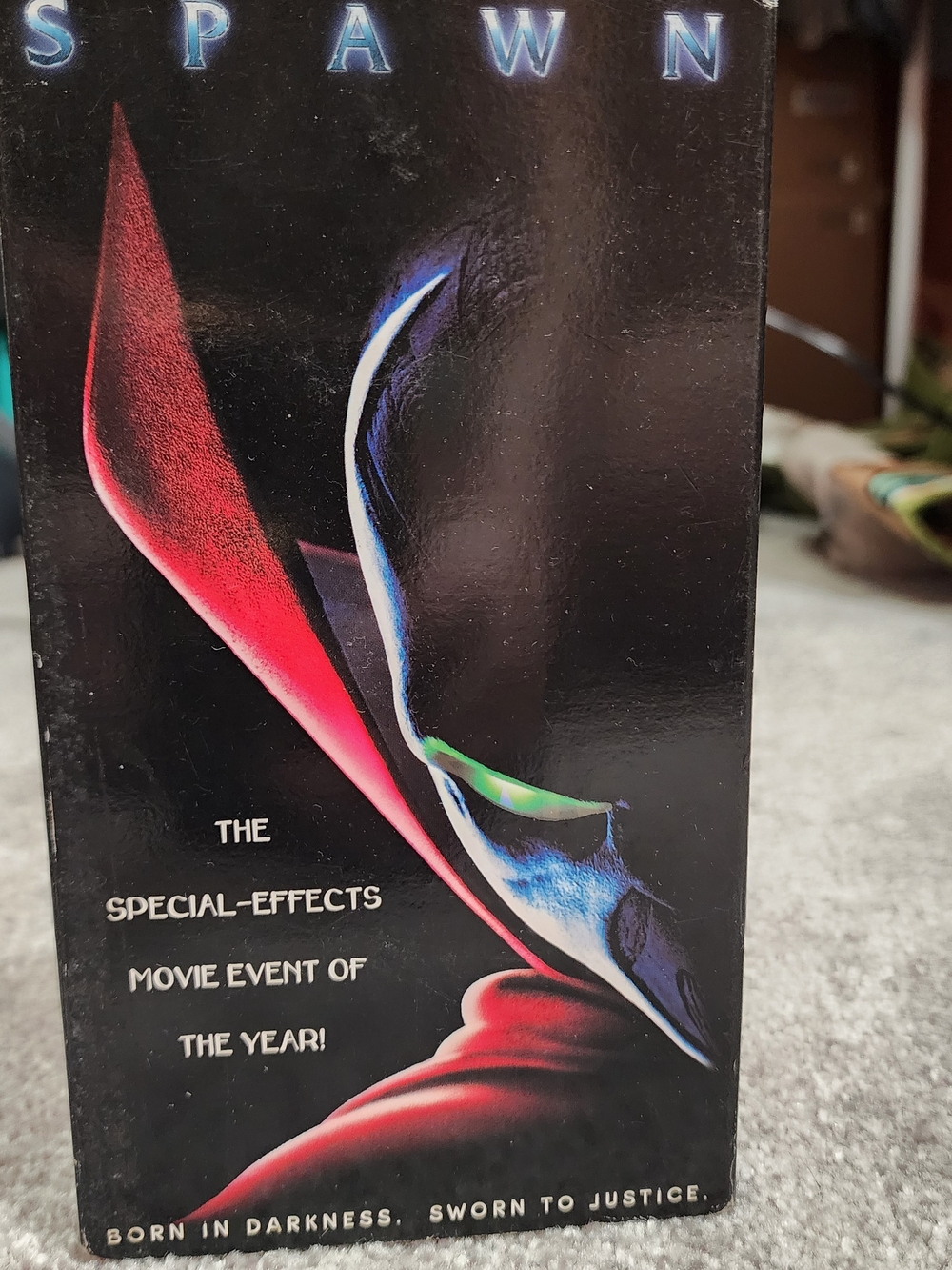 New Line Home  Spawn VHS Sci-Fi  Mark Dippé Leguizamo Sheen special shiny eye